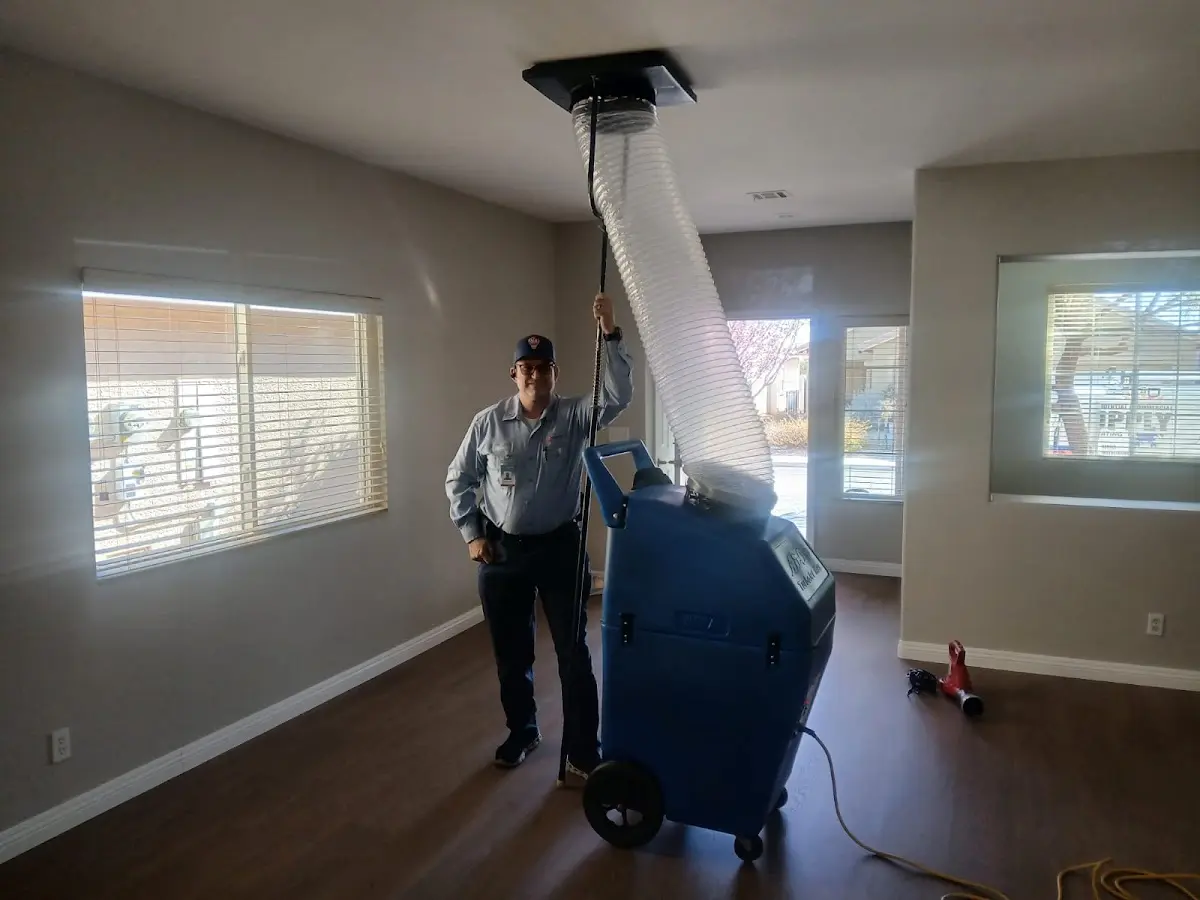 Professional Dryer Vent Cleaning work inside a Marshall home